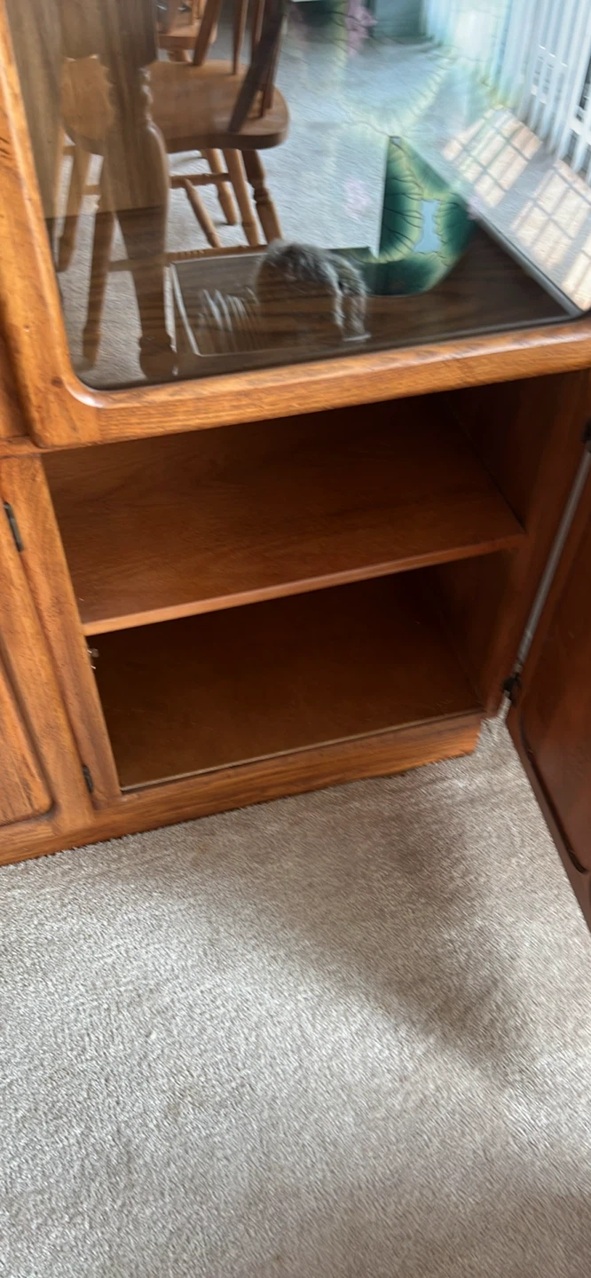 Wooden China Cabinet with Glass Doors - photo 3