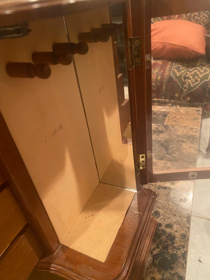 Wooden Jewelry Box with Drawers and Glass Door - photo 3