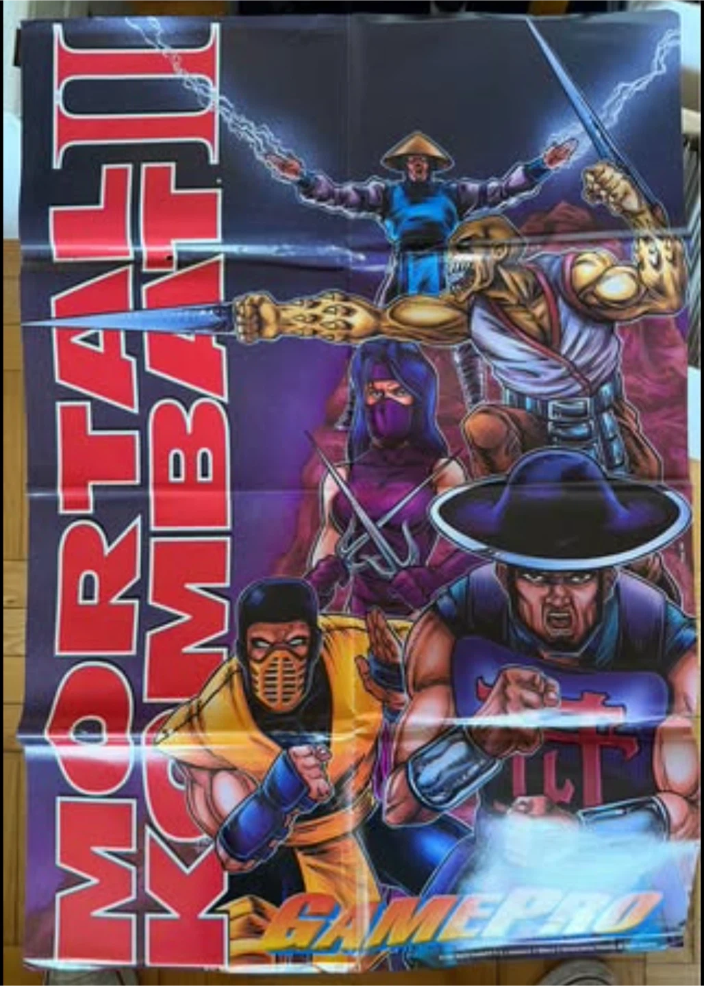 Mortal Kombat II GamePro Fold-Out Poster (1994) — $45 OBO