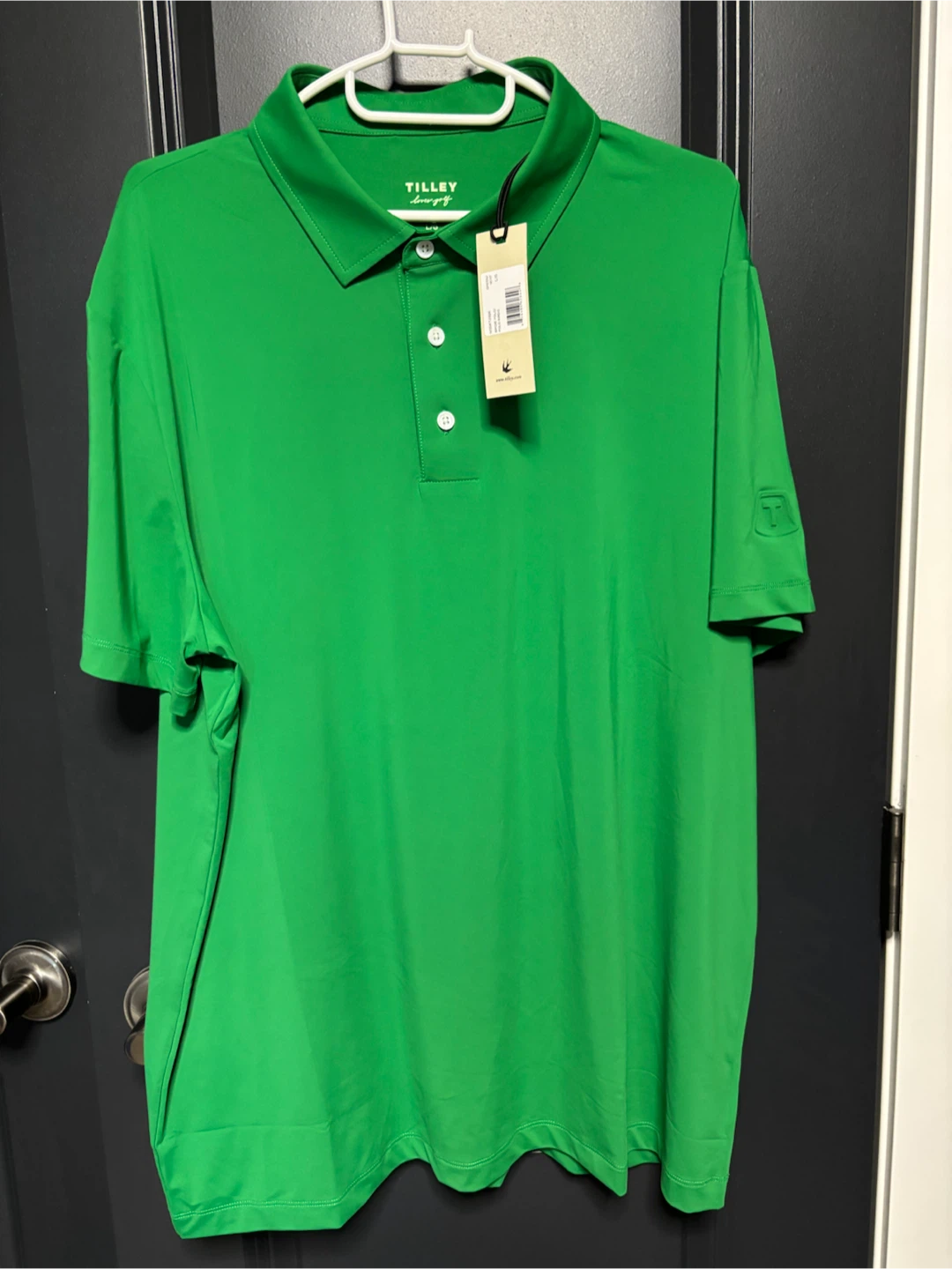 Tilley "Loves Golf" Green Polo Shirt