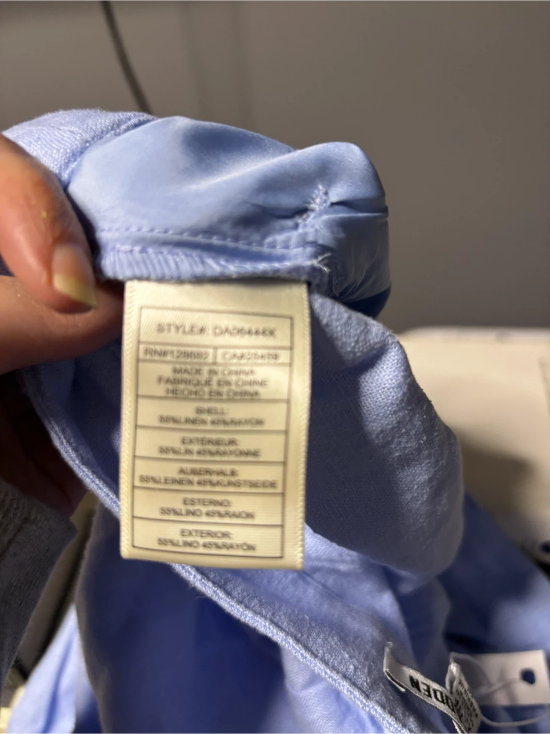 Steve Madden Light Blue Linen Blend Shorts - photo 2
