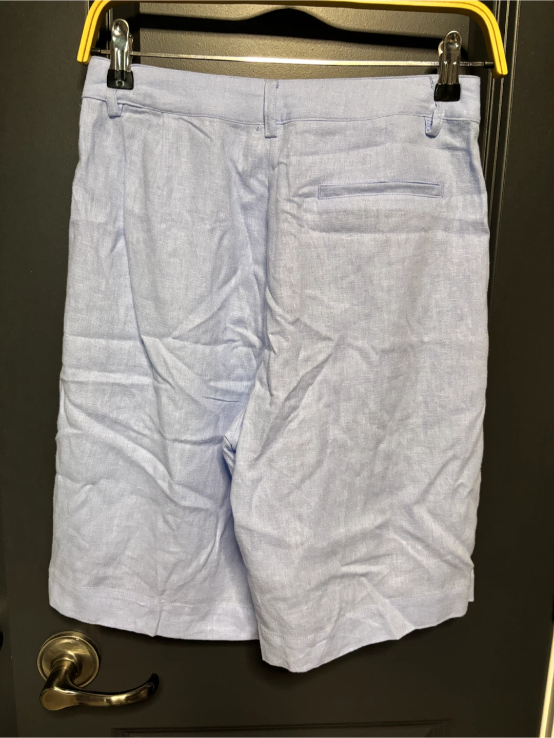 Steve Madden Light Blue Linen Blend Shorts - photo 4