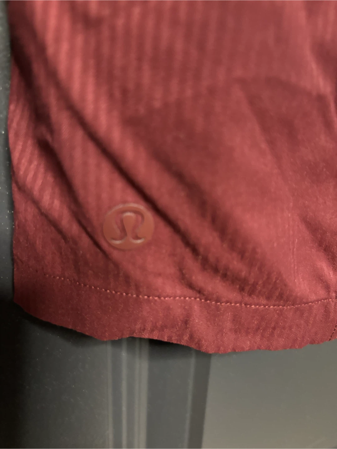 Lululemon Burgundy Striped Shorts - photo 2
