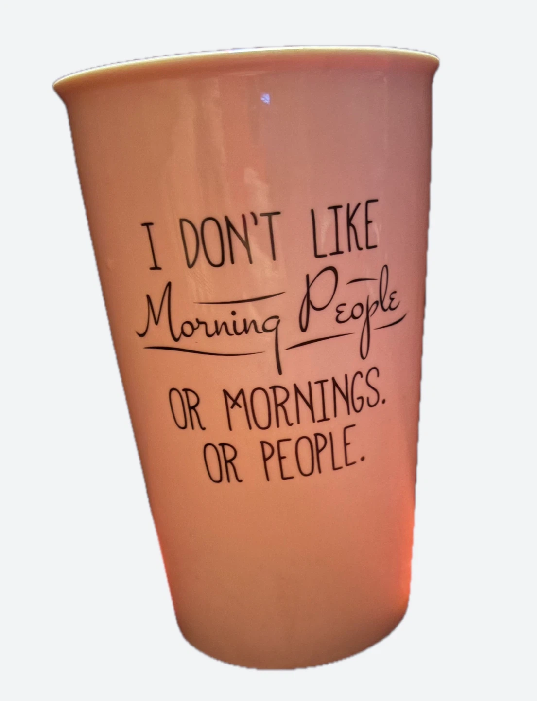Ceramic Tumbler with Funny Quote