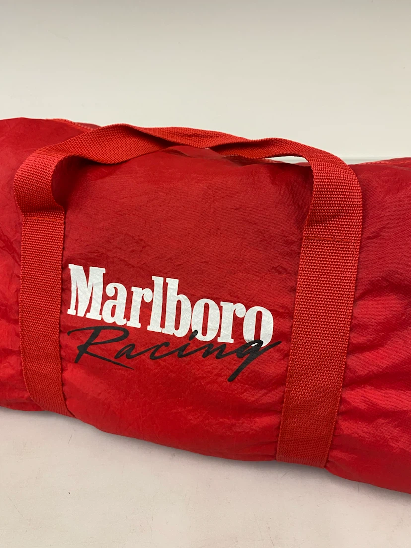 Vintage 90’s Marlboro Racing Red Nylon Duffel Bag - photo 3