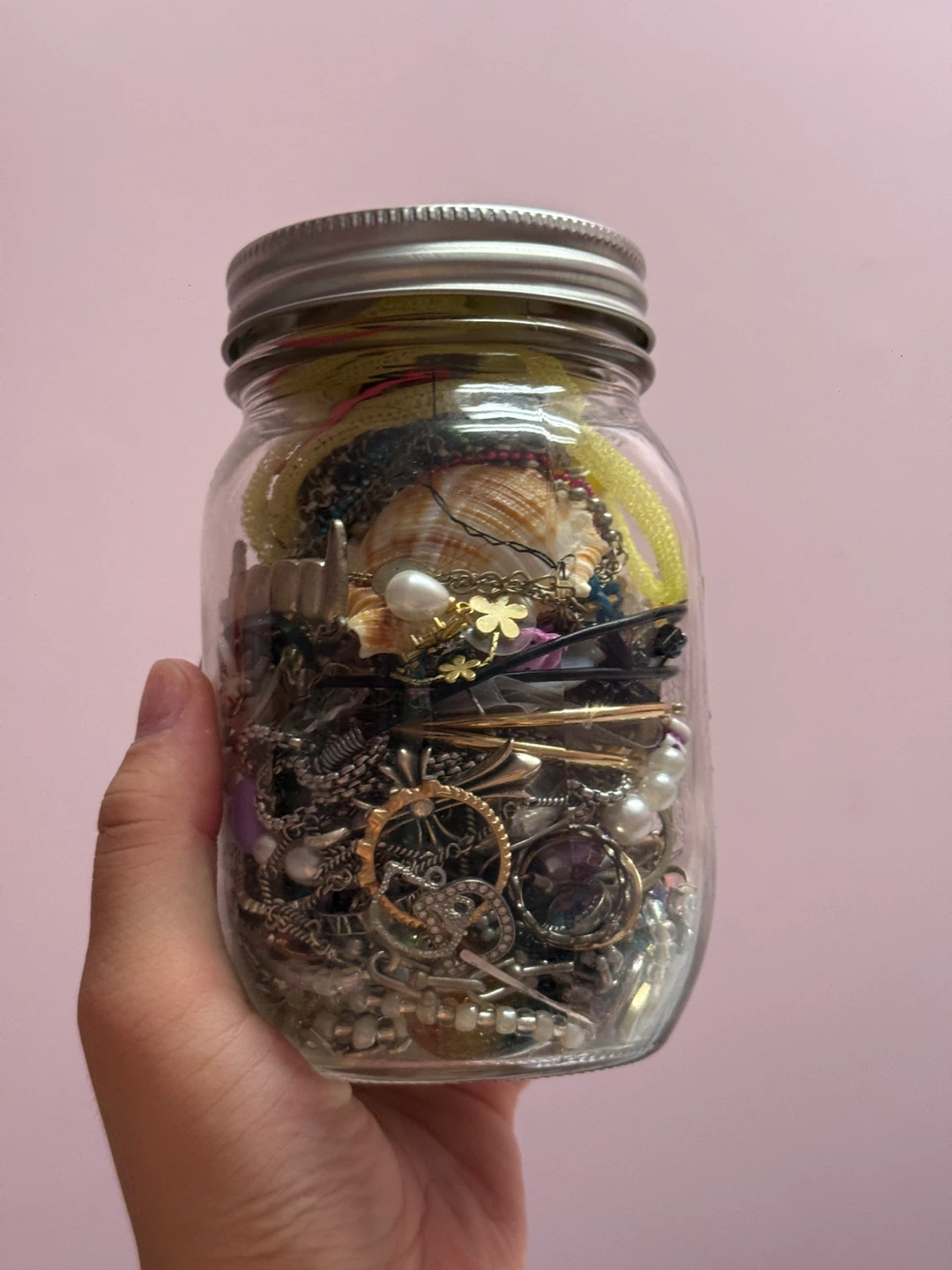Assorted Jewellery Jar (includes authentic Chrome Hearts)