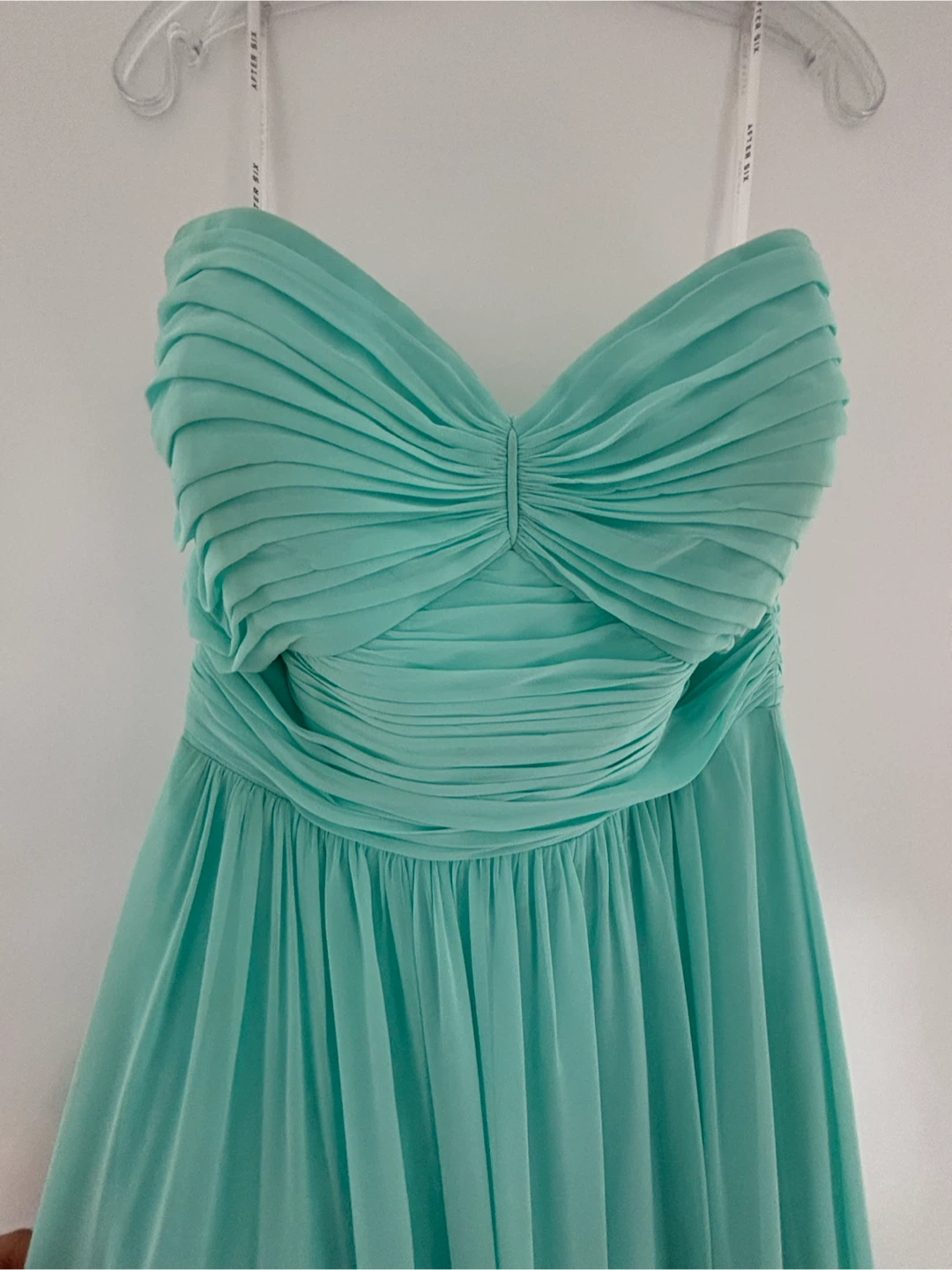 Strapless Ruched Chiffon Gown - photo 2