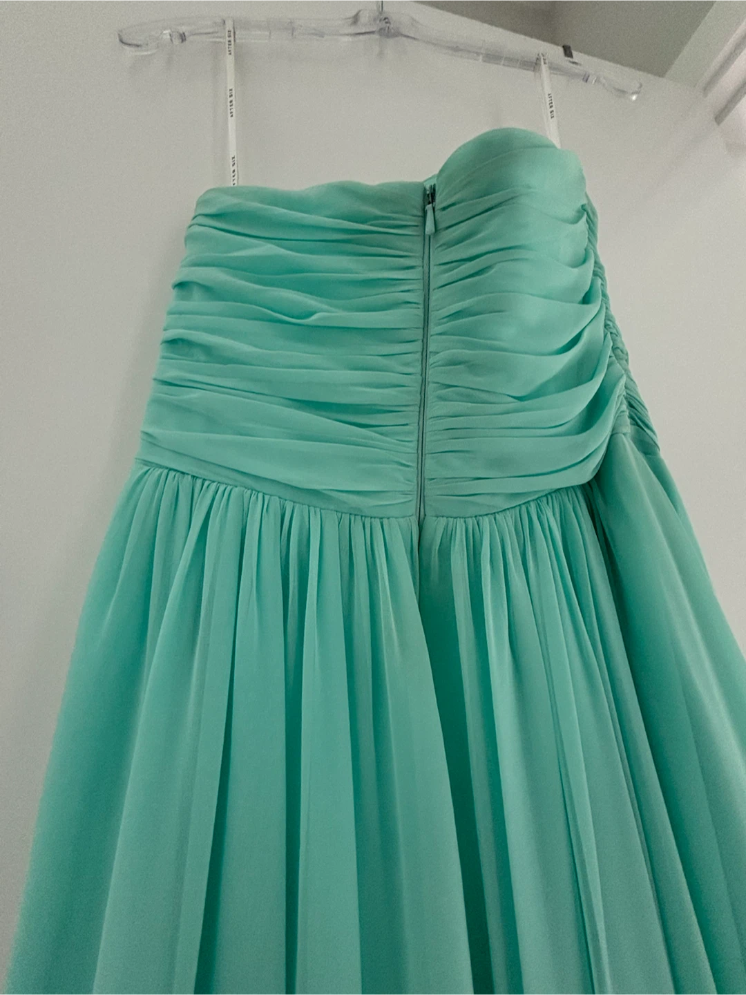 Strapless Ruched Chiffon Gown - photo 3
