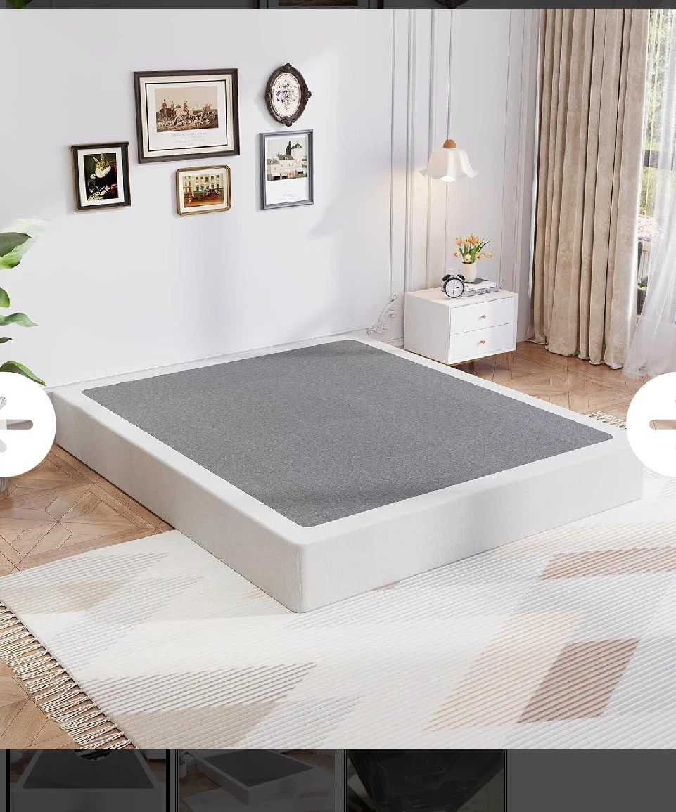 Steel Box Spring Bed Frame(Free delivery) - photo 2