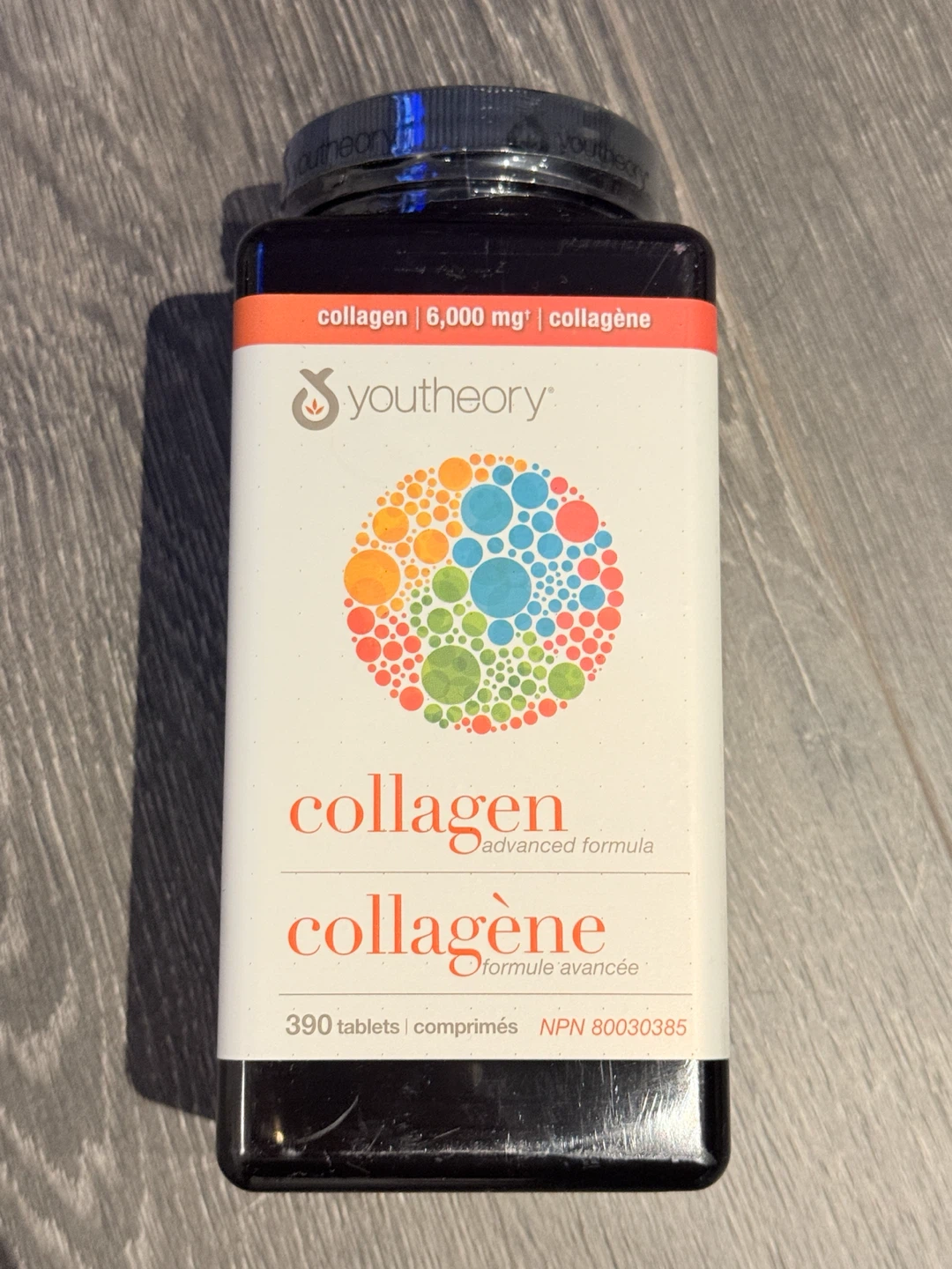 youtheory Collagen 6,000 mg Advanced Formula 390 Tablets