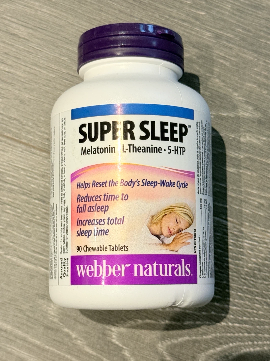Webber Naturals Super Sleep Chewable Tablets