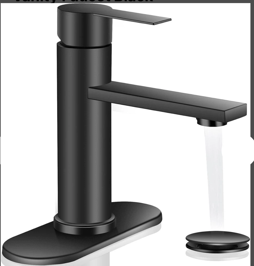 Black Bathroom Faucet - photo 2