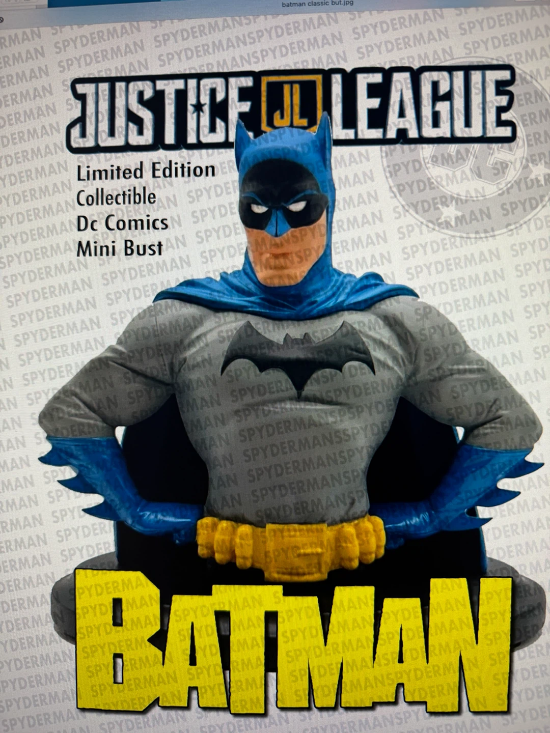 DC Comics classic Batman Mini Bust. Justice league