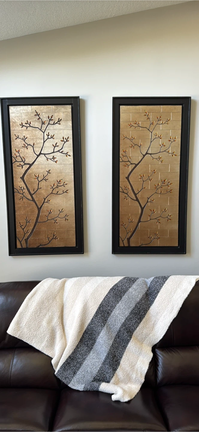 Set of 2 Wall Art Prints - Tree Branch Design