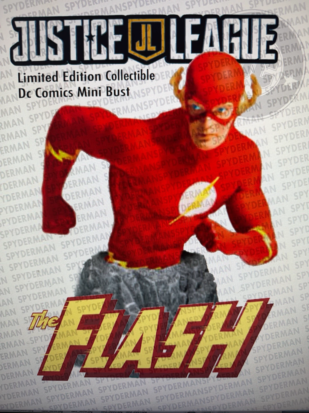 The Flash Mini-Bust DC Comics justice league. Cock statue