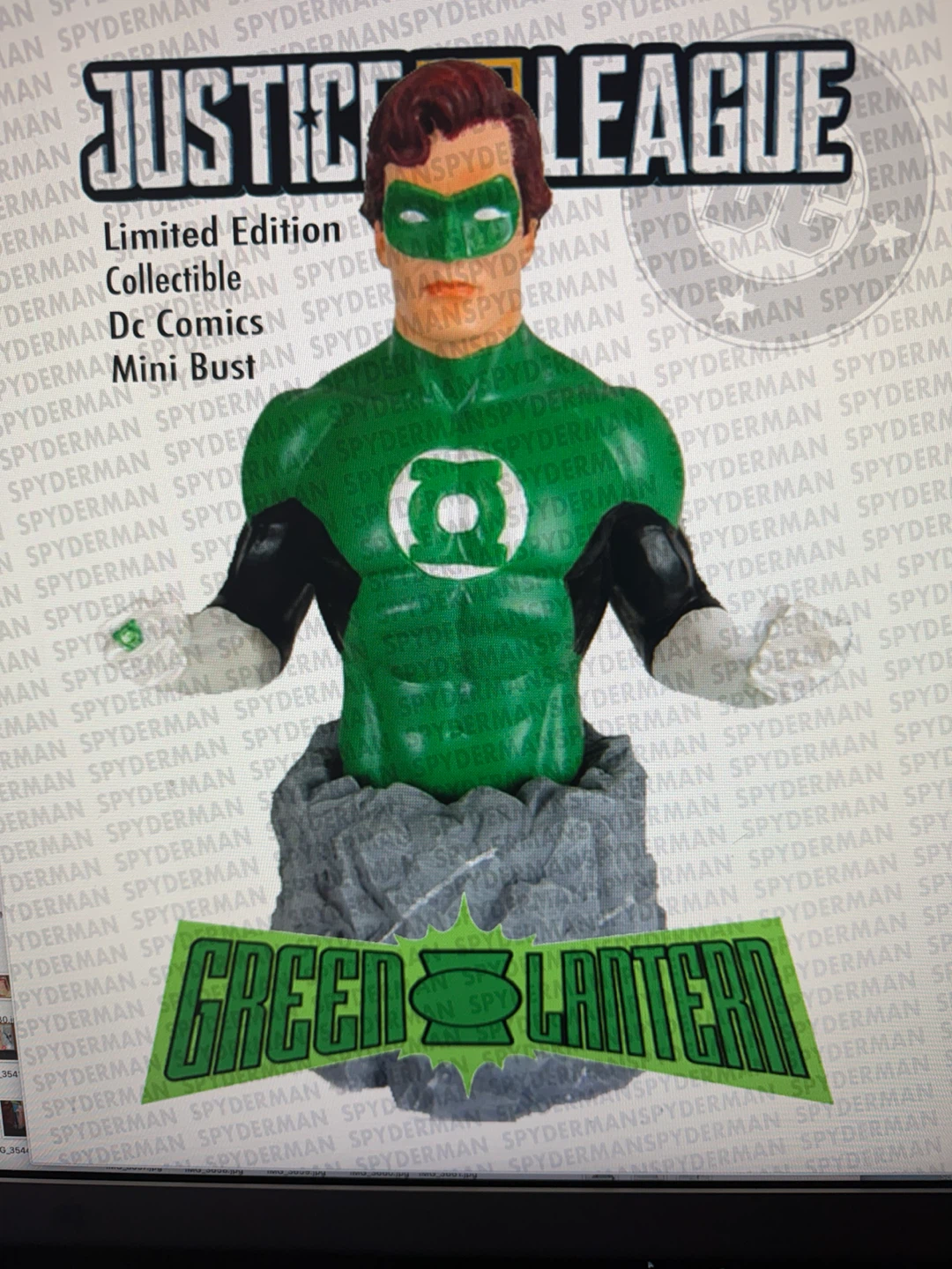 Green Lantern Mini Bust Hal Jordan justice league rock statue