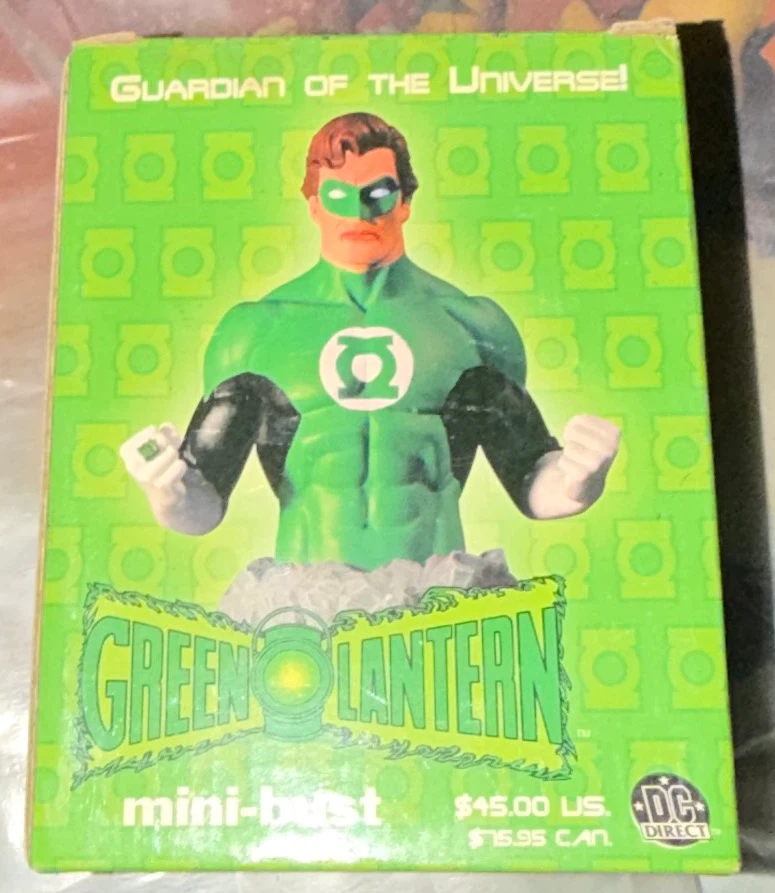 Green Lantern Mini Bust Hal Jordan justice league rock statue - photo 2