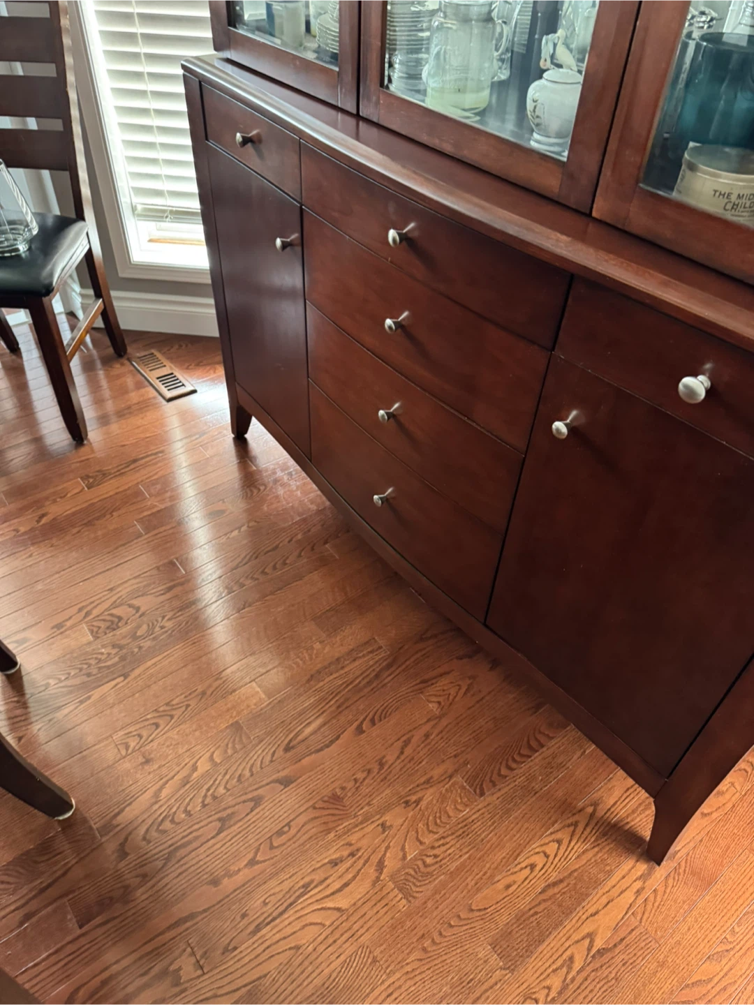 Wooden China Cabinet with Glass Doors - photo 3