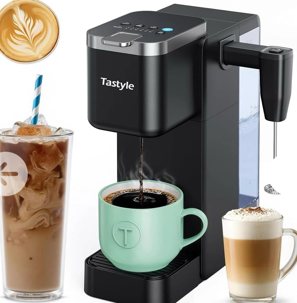 TastyLe 330MF Single Serve Coffee Maker, Black
