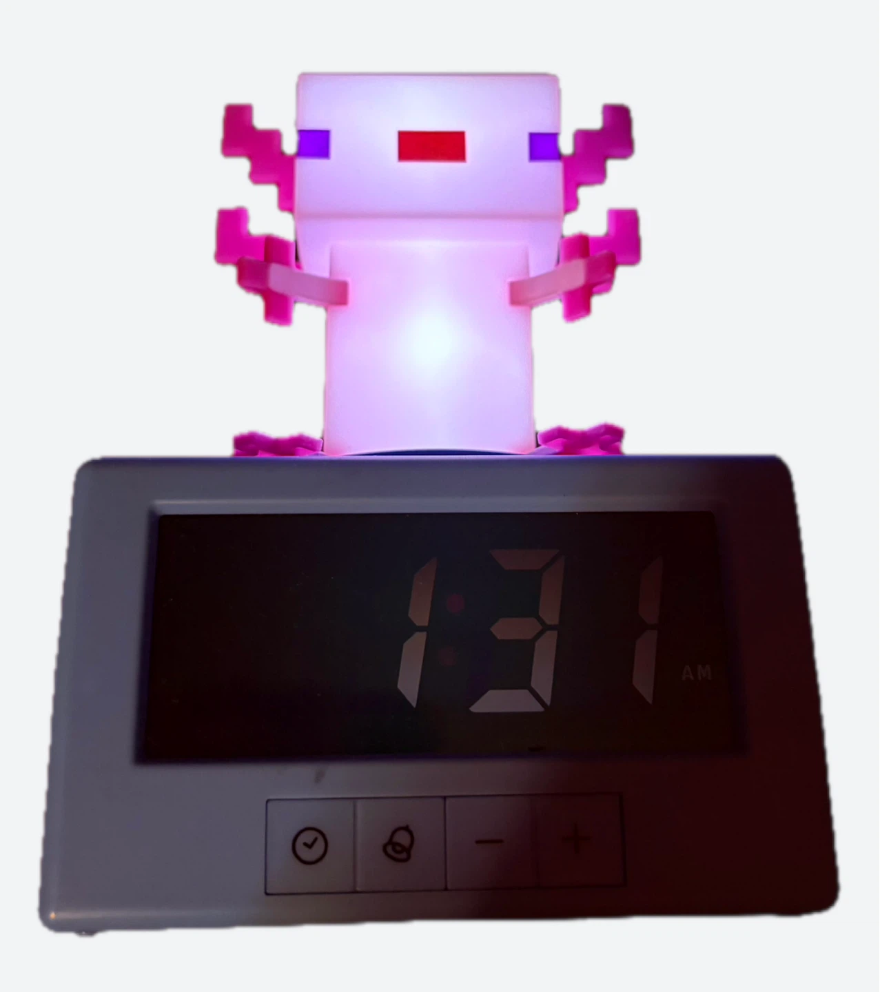 Minecraft Axolotl Alarm Clock Lamp - photo 3