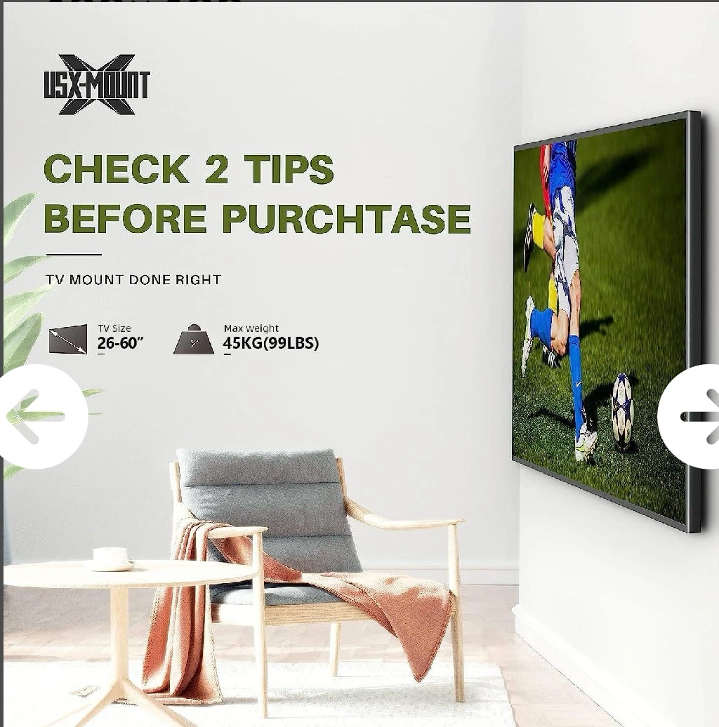 USX-MOUNT TV Wall Mount for 26-60" TVs - photo 2