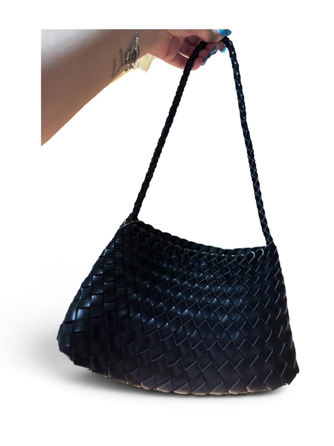 Anthropologie Calla Black Woven Shoulder Bag - photo 2