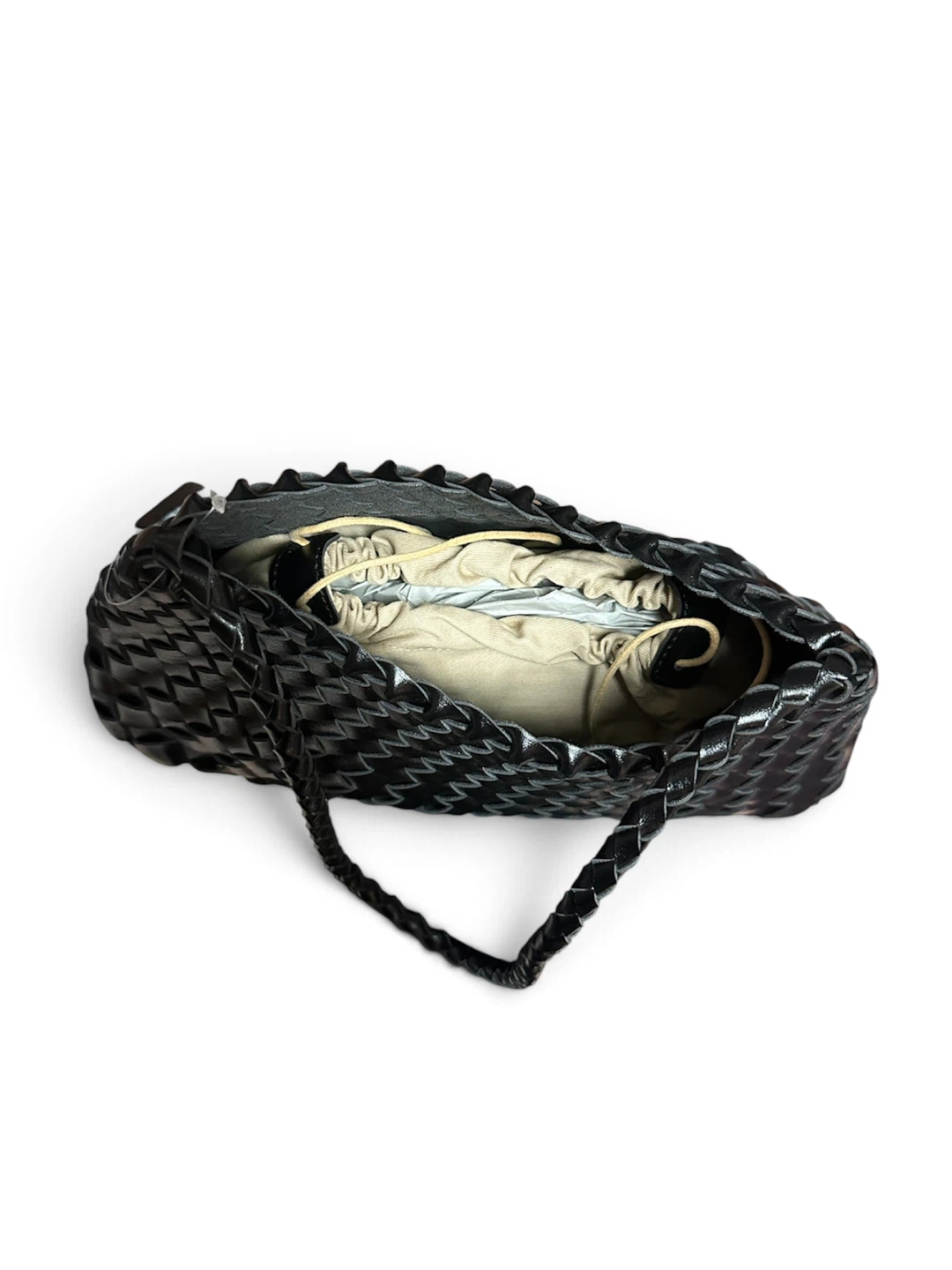 Anthropologie Calla Black Woven Shoulder Bag - photo 3