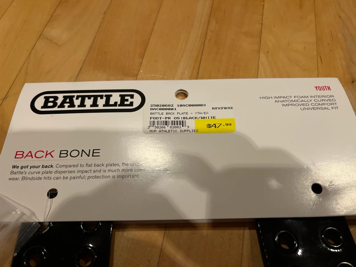 Football Battle Back Plate - photo 3