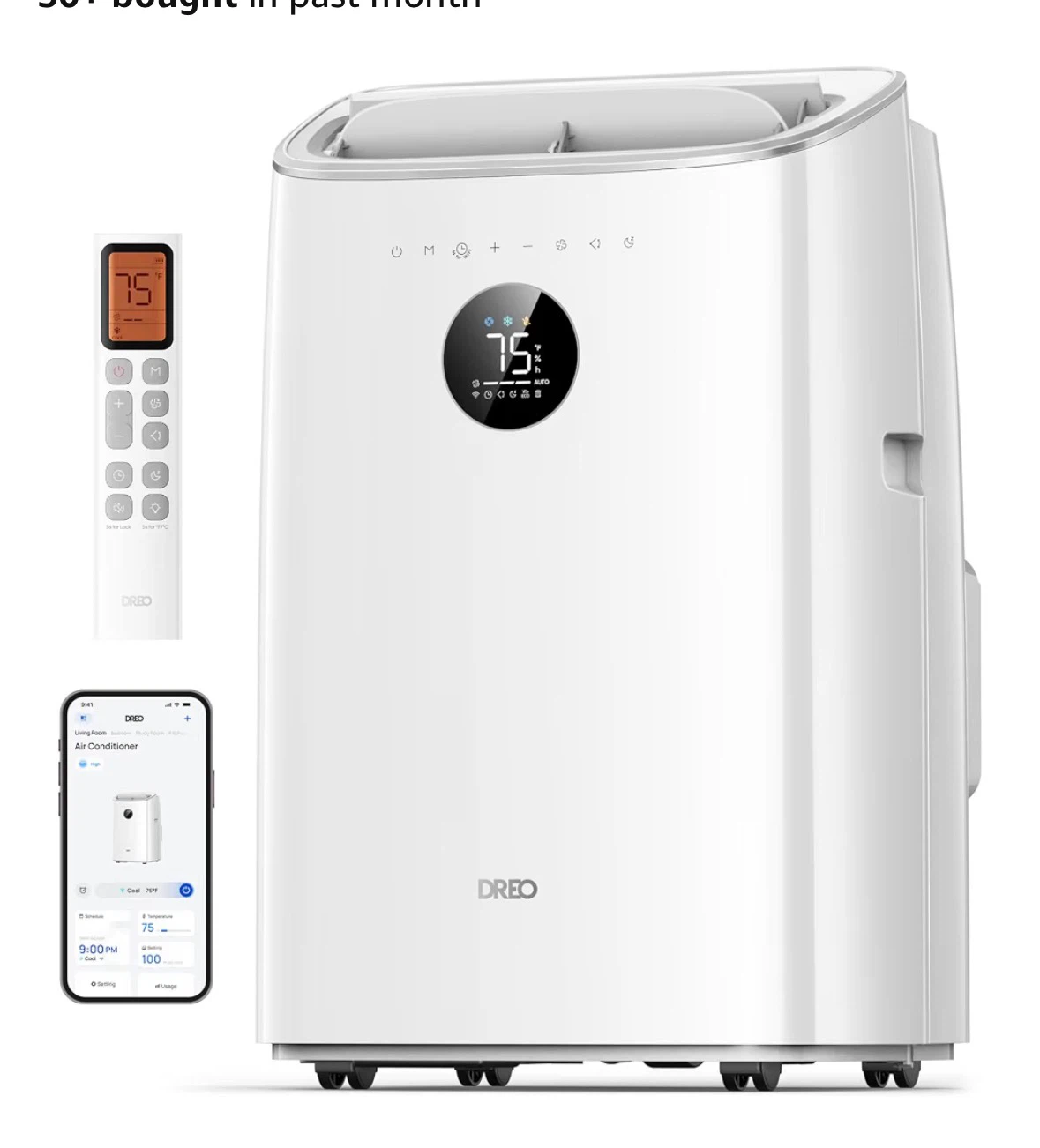 Open Box Dreo 8000 BTU Portable Air Conditioner 318S - photo 3
