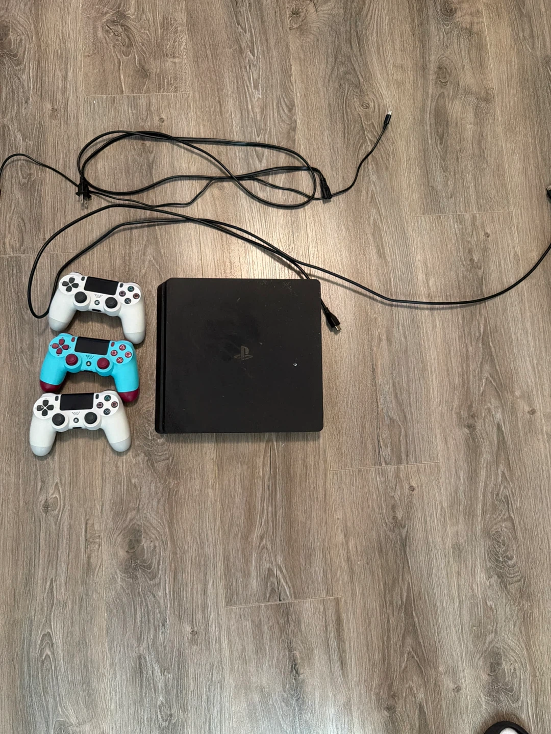 PlayStation 4 (PS4) Console with 3 Controllers