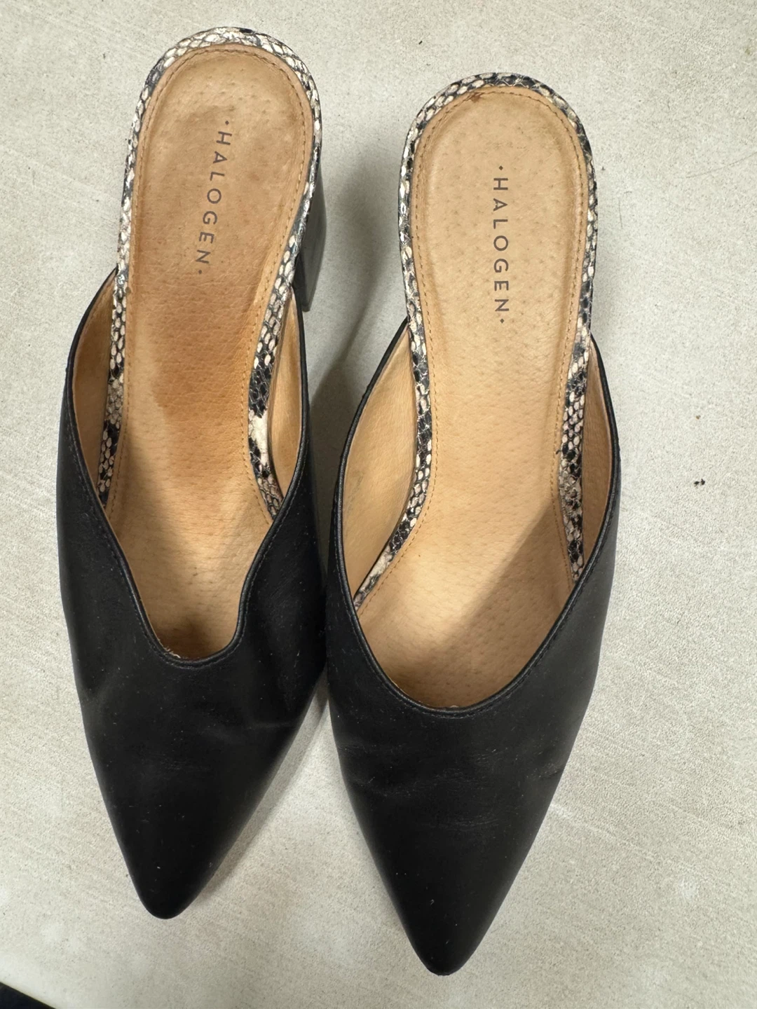 Halogen Black Pointed Toe Mules - photo 2