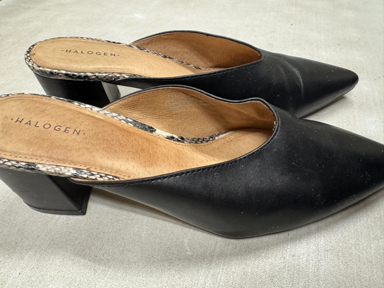 Halogen Black Pointed Toe Mules - photo 5