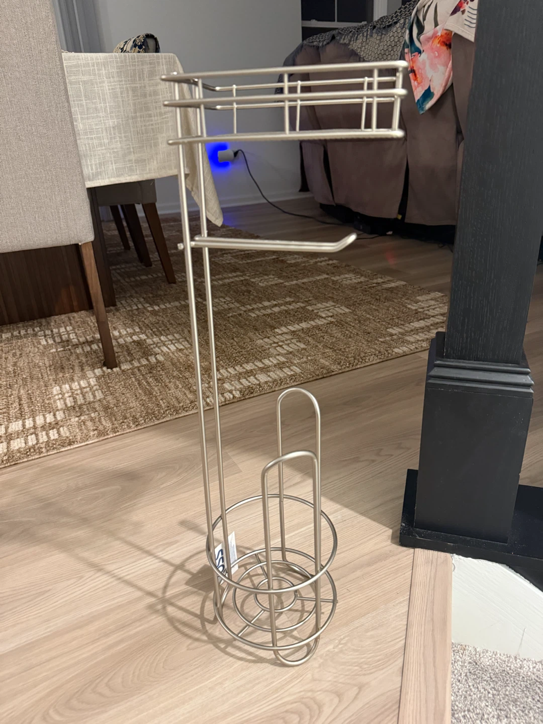 Standing Toilet Paper Holder with Shelf