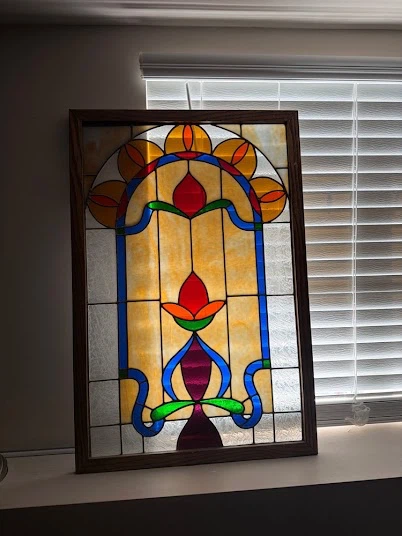 Stained Glass Panel Pair - photo 2