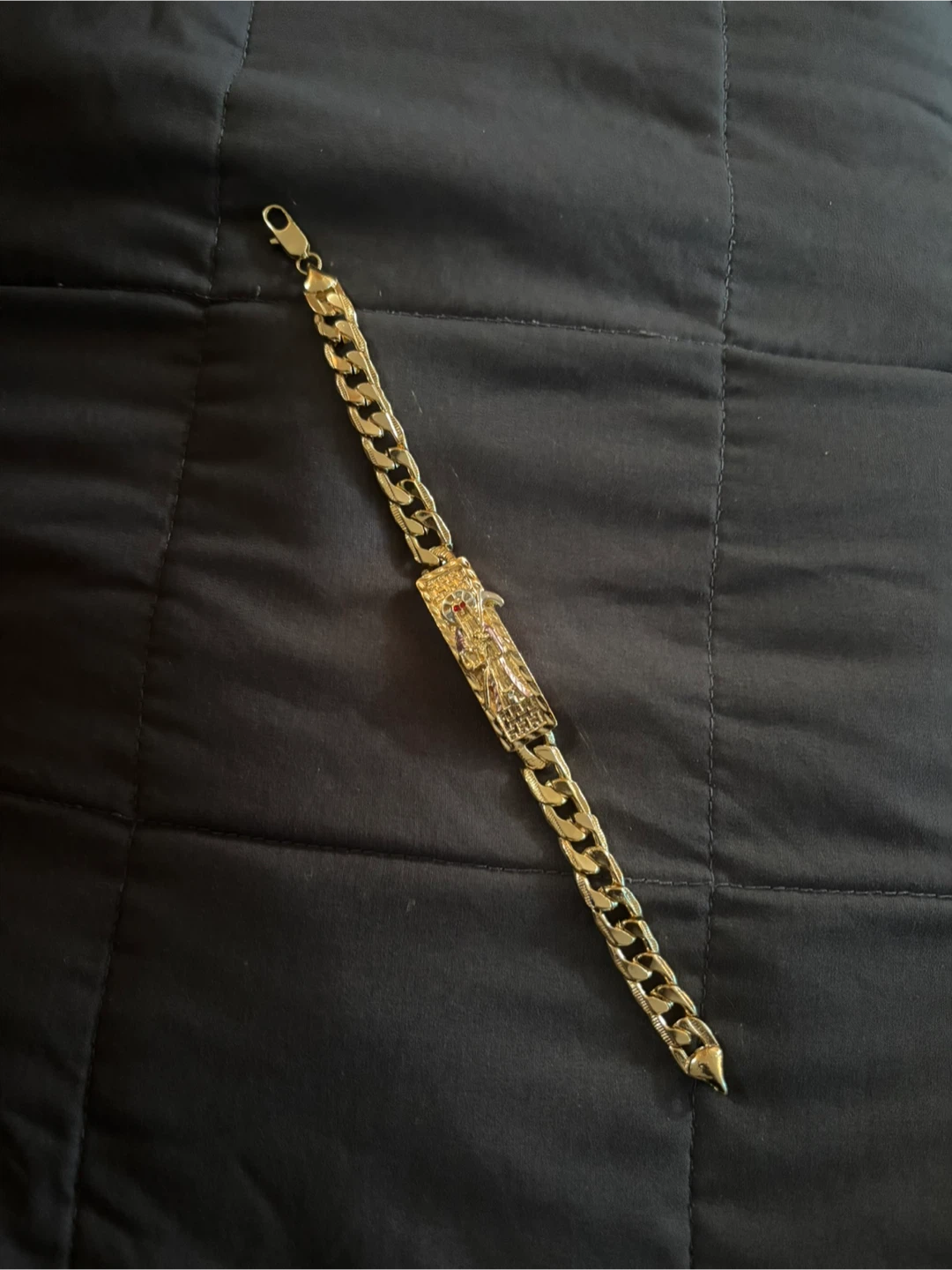 Gold Plated grim reaper Bracelet - photo 2