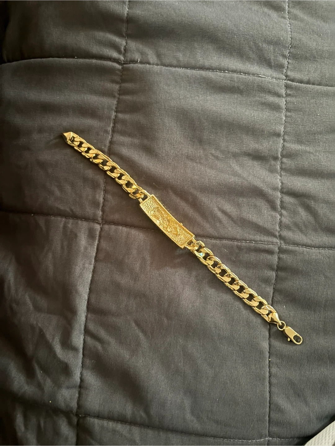 Gold Plated grim reaper Bracelet - photo 3