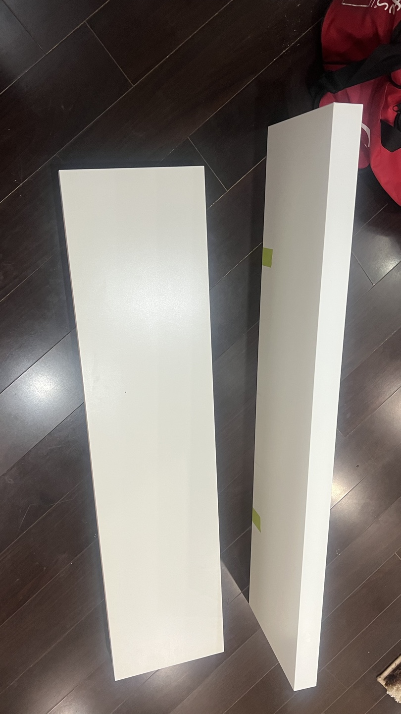White Floating Shelves (Set of 2) - photo 2