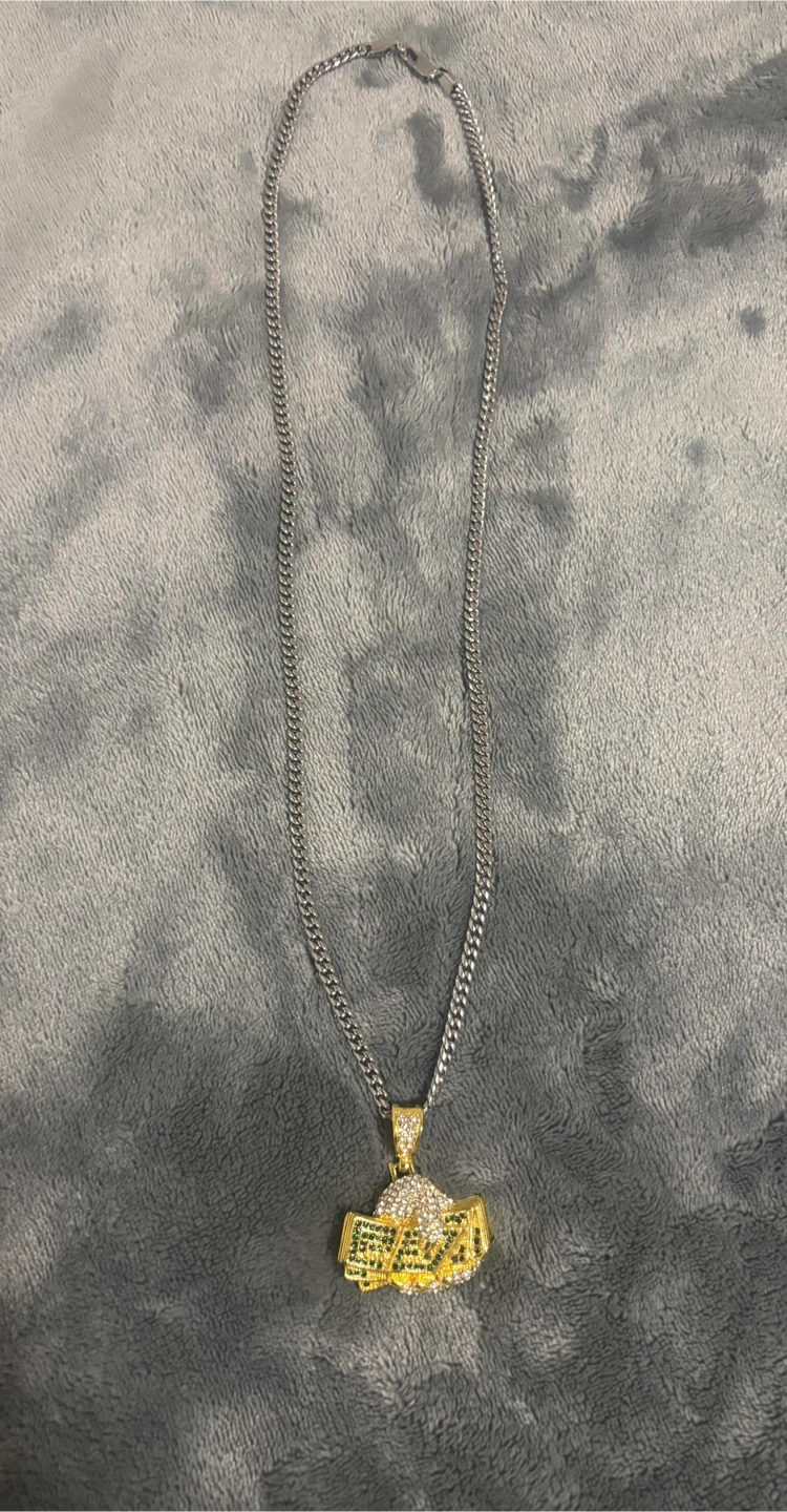 Cz 925 Silver 18k Gold PLATED chain - photo 2