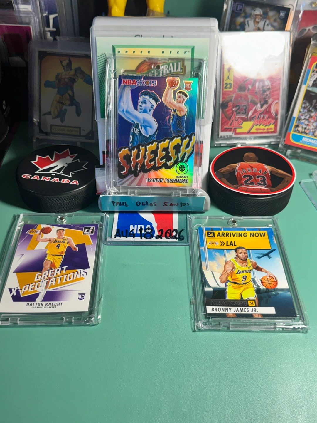 Collection of 3 NBA Trading Cards Rookies