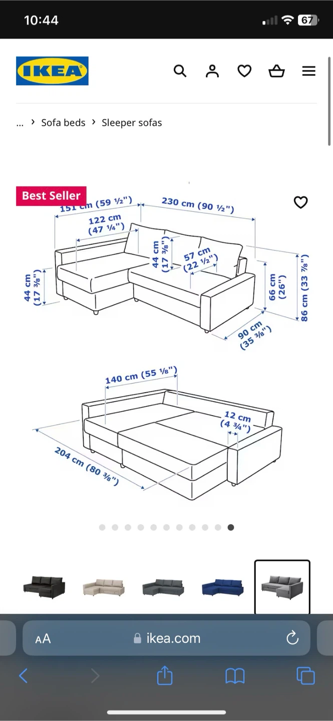 Ikea Friheten Sofa - L-Shape / Sectional / pull out bed - photo 5