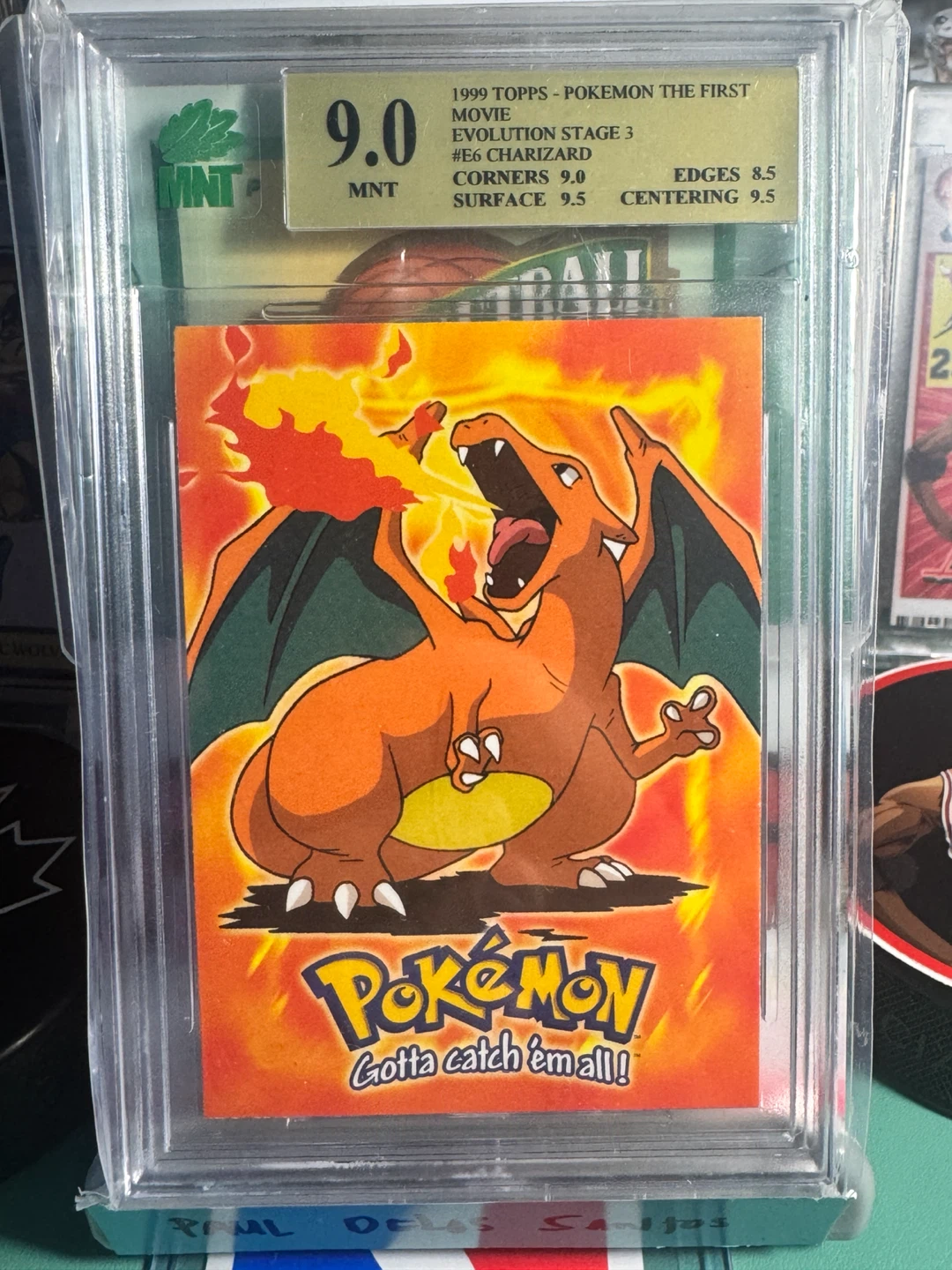 1999 Topps Pokemon The First Movie Charizard Card