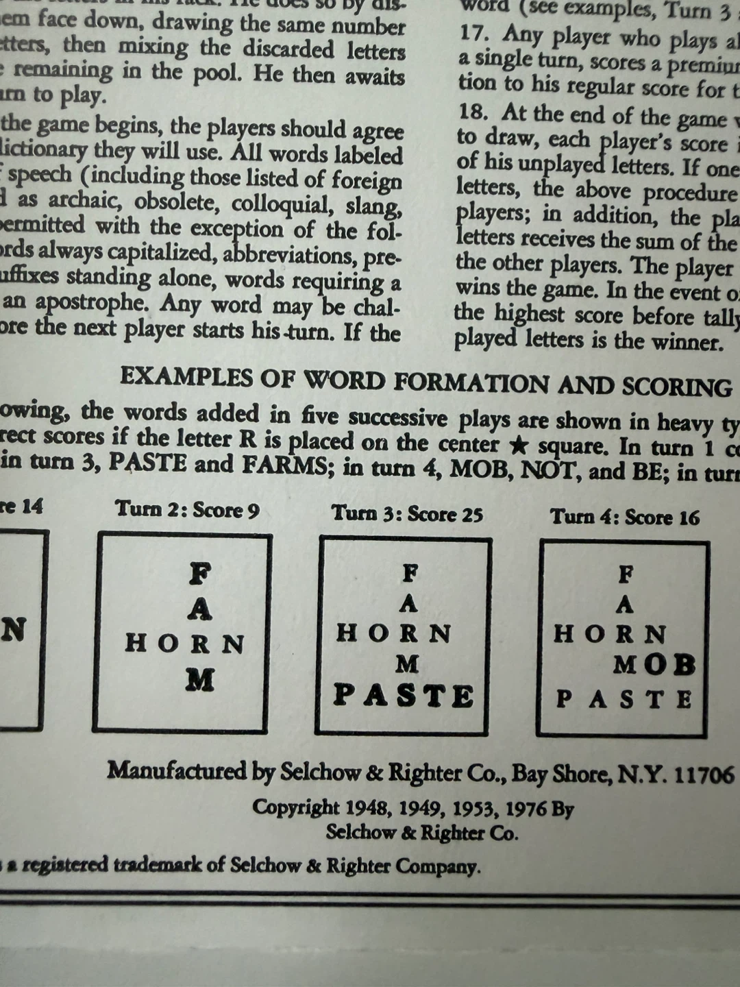 1976 Scrabble Crossword Game by Selchow & Righter - photo 2