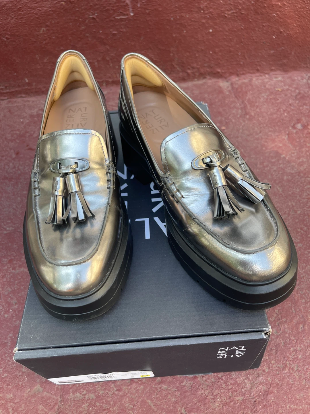 NATURALIZER Silver Tassel Loafers - photo 2