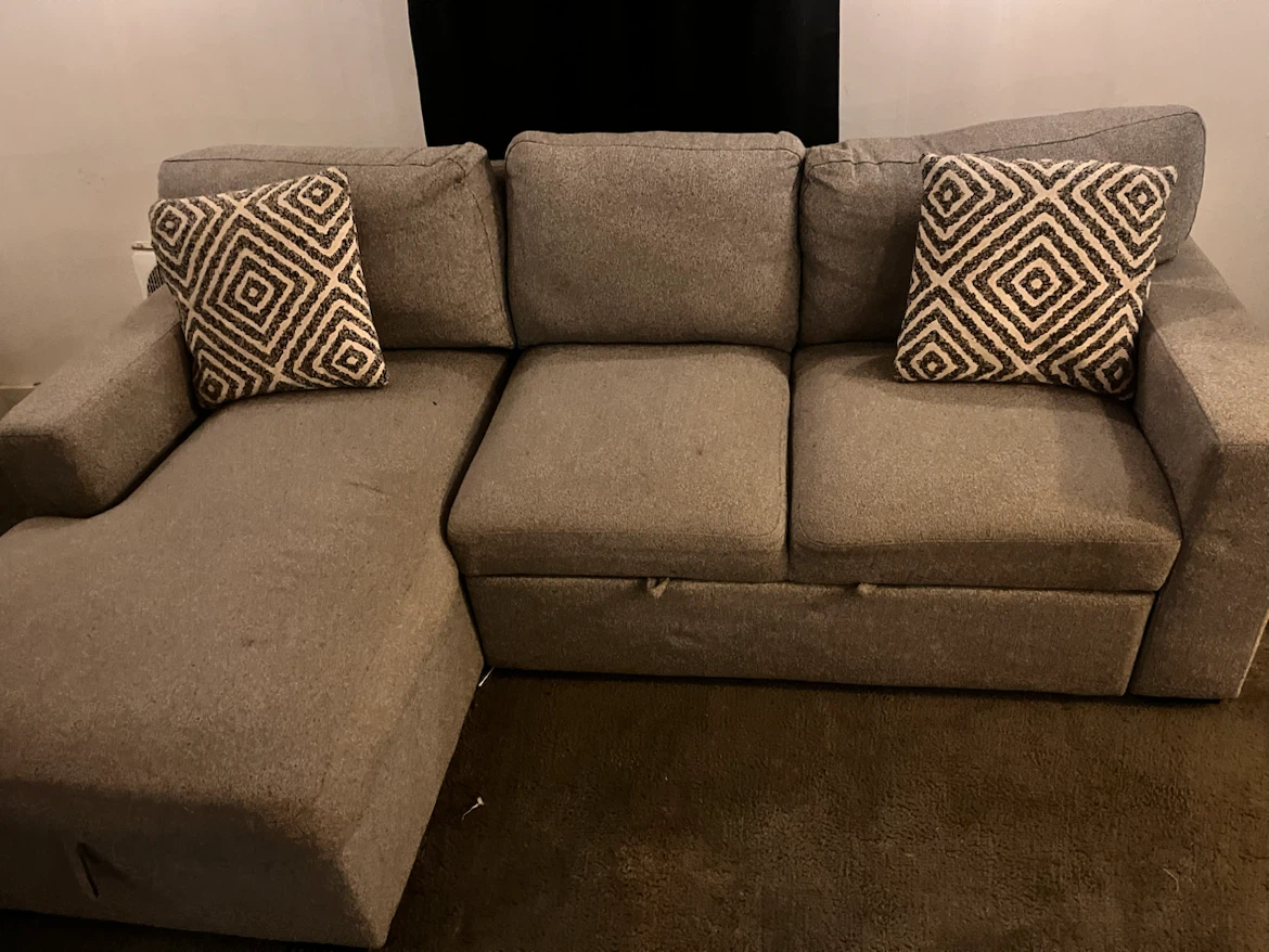 Gray Sectional Sofa with Storage - photo 4
