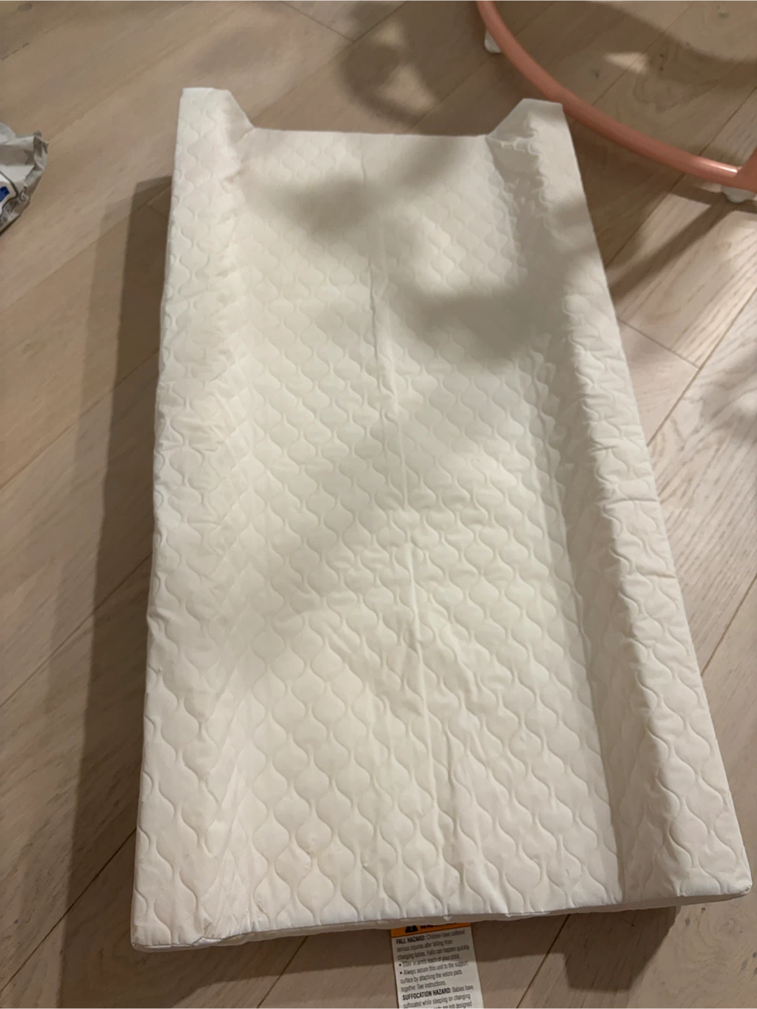 White Quilted Changing Pad