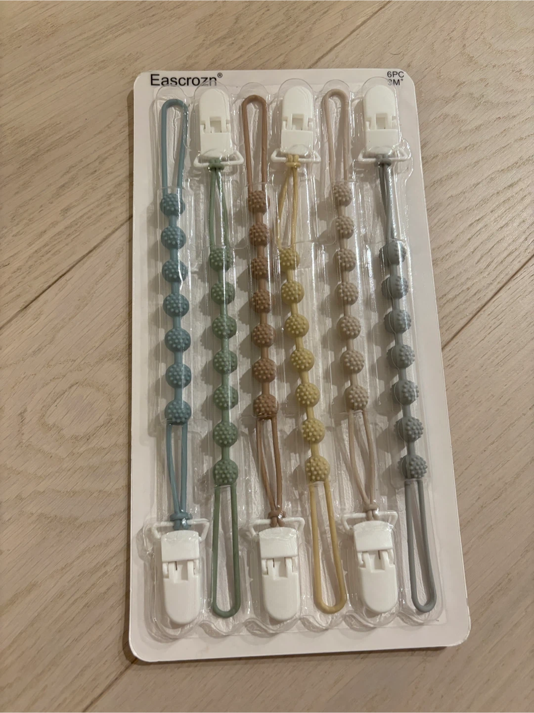 New Pacifier Clips 6 Pack