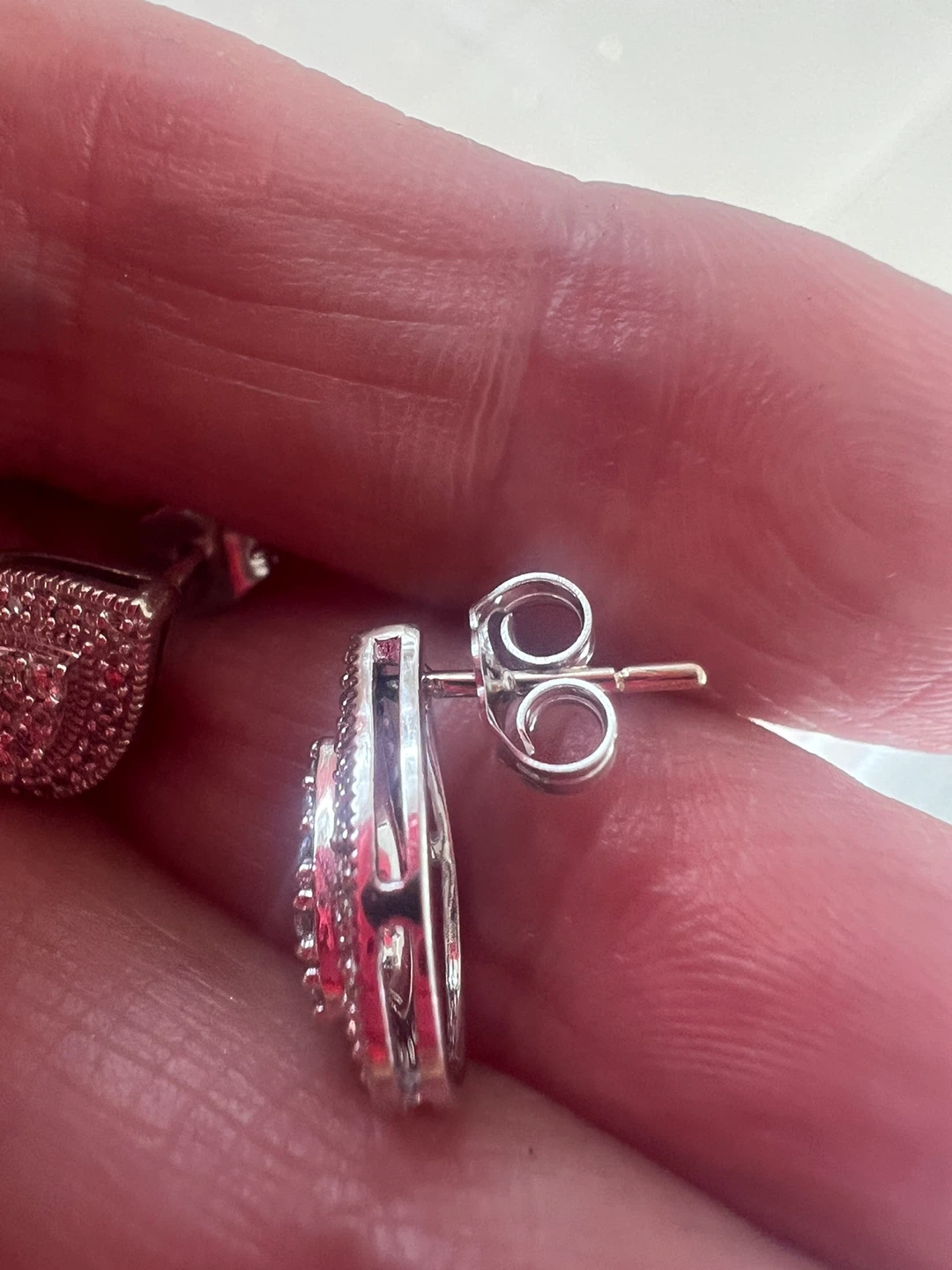 10 k Sparkly diamond Teardrop Earrings - photo 2
