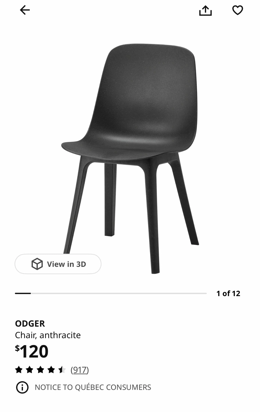 IKEA dining chair 4-set ,ODGER Chair - photo 2