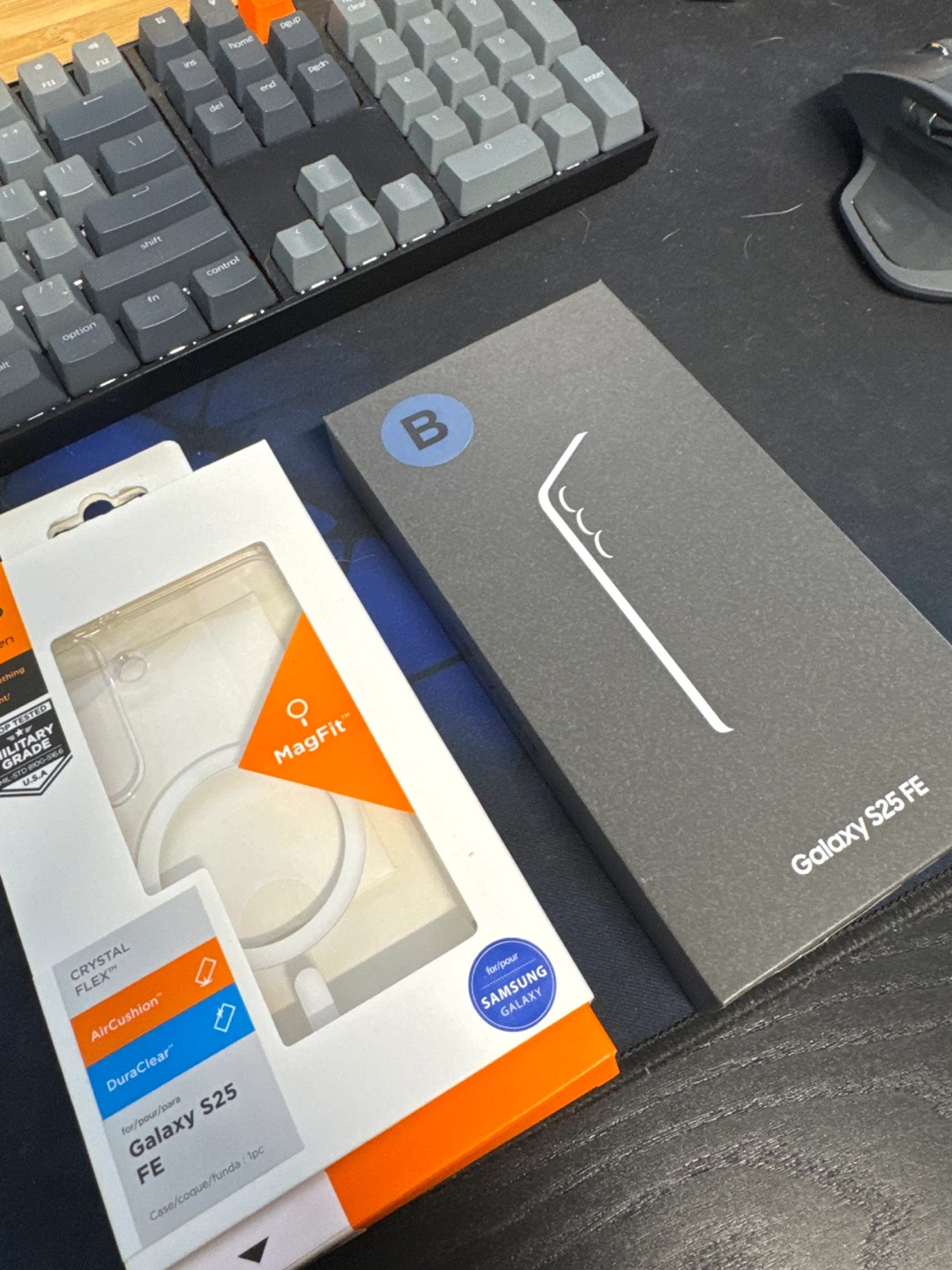 Brand new Samsung S25FE with case