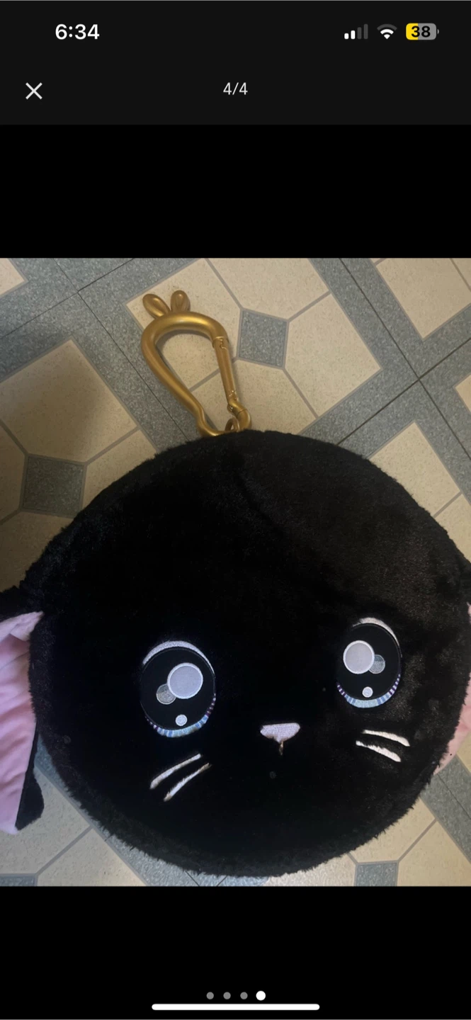 Na Na Na Surprise Black Cat Plush Case with Keychain
